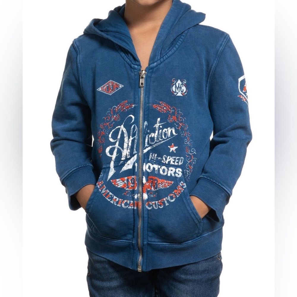 Affliction FAST TIMES ZIP HOOD-TODDLER nwt